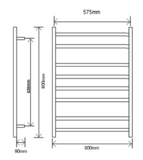 Elan towel online rail